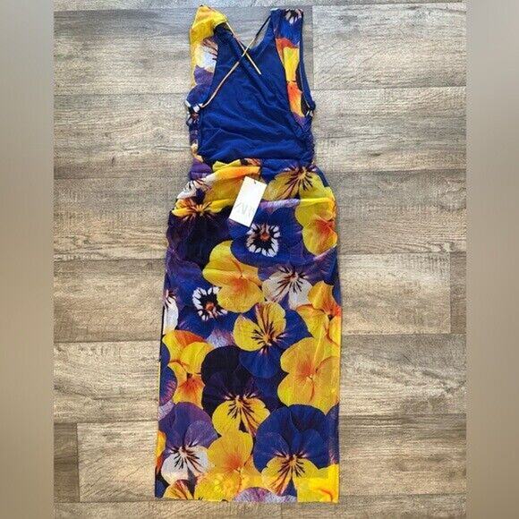 ZARA BLOGGER FAVE!!! Floral Print Midi Dress NWT LAST ONE!!! - Picture 16 of 16